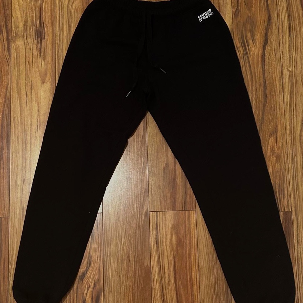 black victoriass secret pink sweatpants LIKE NEW